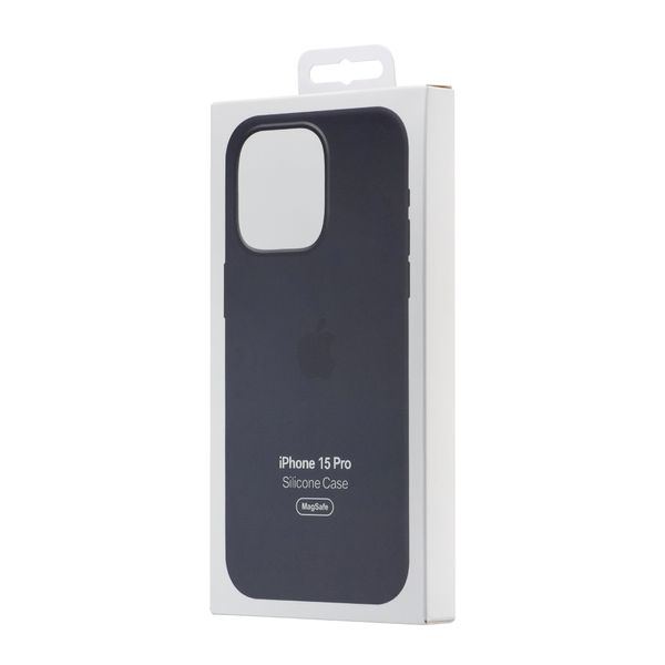 Чехол Silicone Case with MagSafe iPhone 15 Pro Black 1:1 (AAA) 00006273 фото