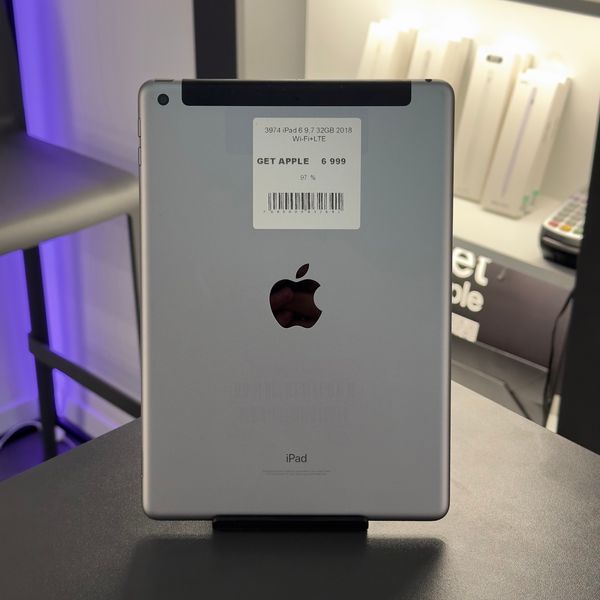 iPad 6Gen 9.7’’, 2018, 32GB, WI-FI+LTE, (A1954), АКБ 97% "Space Grey" 2000000032641 фото