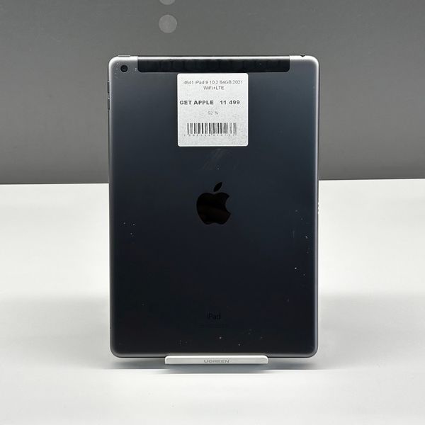 iPad 9Gen 10.2’’, 2021, 64GB, Wi-Fi+LTE, (A2603), АКБ 92% "Space Gray" 2000000040233 фото