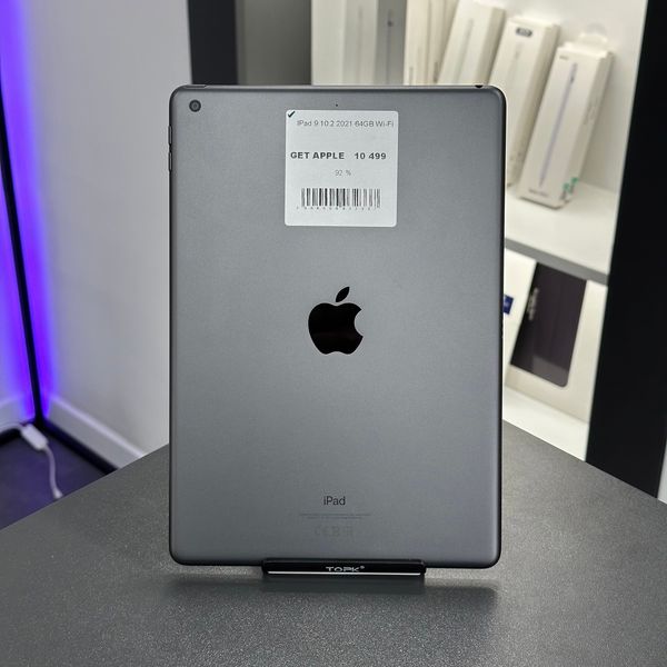 iPad 9Gen 10.2’’, 2021, 64GB, Wi-Fi, (A2602), АКБ 92% "Space Gray" 2000000032337 фото