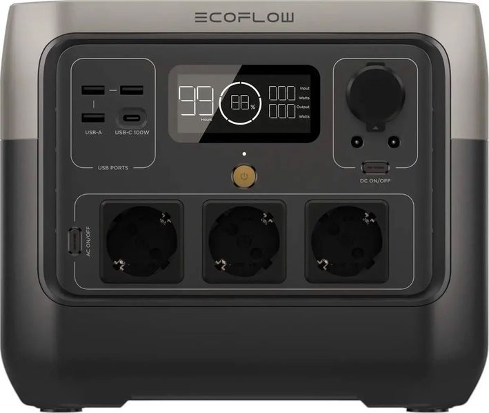 Зарядная станция EcoFlow River 2 Pro 800 Вт, 768 Вт*год (електростанция для дому, UPS, ДБЖ) EU/KR 22110000001122 фото