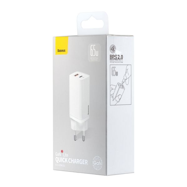 Блок живлення  Baseus GaN2 Lite Quick Charger 65W 998899 фото