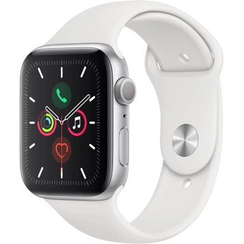 Apple Watch (5 Gen.),44mm’’, 2019,GPS" Silver Aluminum Case" with Black Band 2000000033846 фото