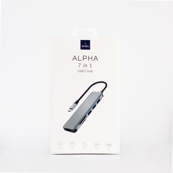 USB Хаб WiWU Alpha 731 HC Gray 00004900 фото