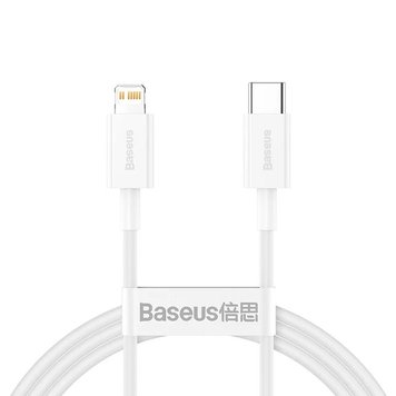 Кабель Baseus Type C Lightning Superior 2м( Білий)  00006374 фото