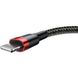 Кабель Baseus USB Cable to Lightning 2.4A 1m Red/Black (CALKLF-B19) (черный/красный) 00000187 фото 5