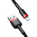 Кабель Baseus USB Cable to Lightning 2.4A 1m Red/Black (CALKLF-B19) (чоний/червоний) 00000187 фото 4