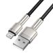 Кабель Baseus Cafule Metal Cable USB to Lightning 2.4A 2m (черный) 00000188 фото 5