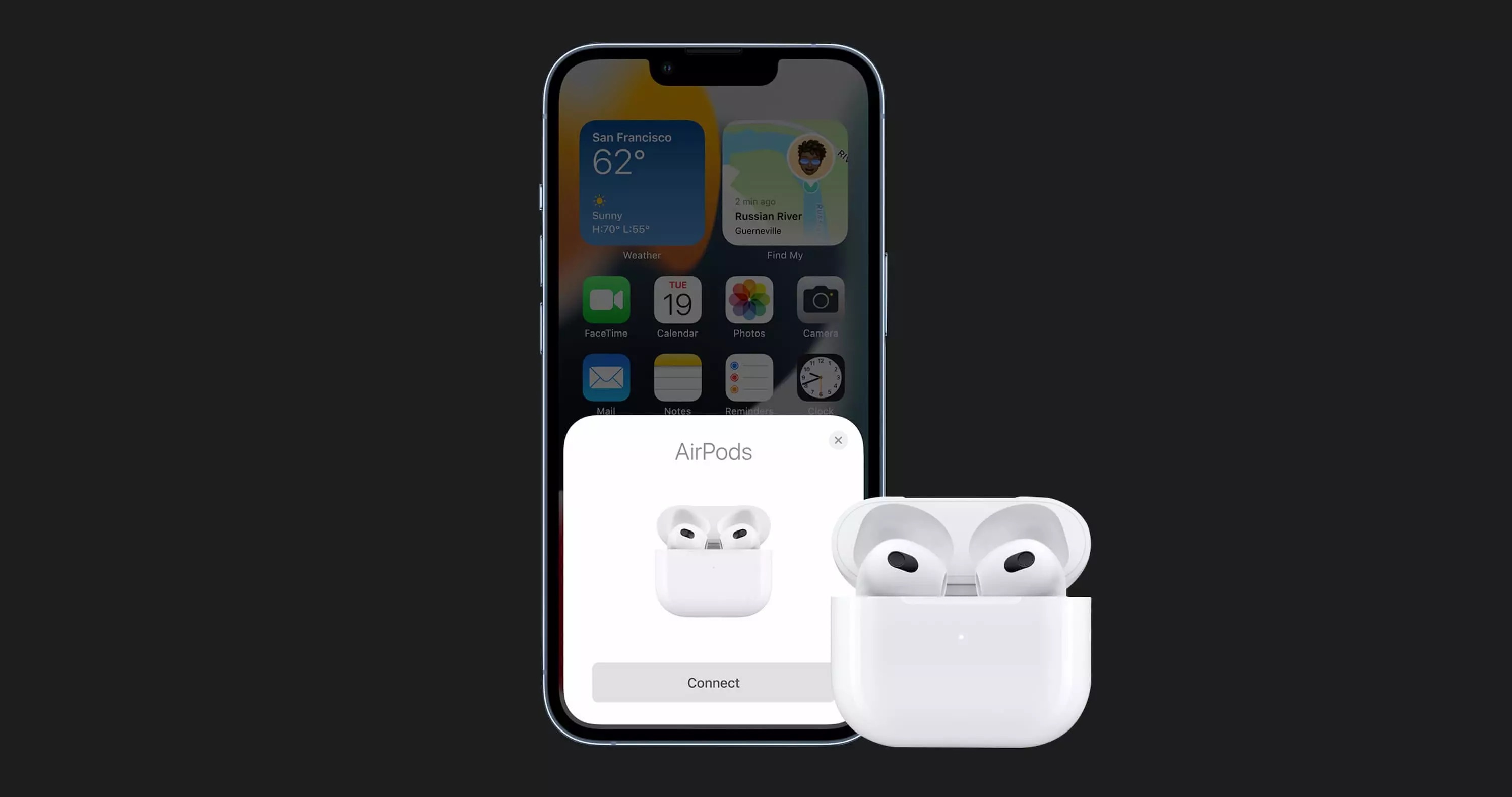 ᐉ Наушники Apple AirPods 3 with Lightning Charging Case (Original) купить  выгодно в GetApple